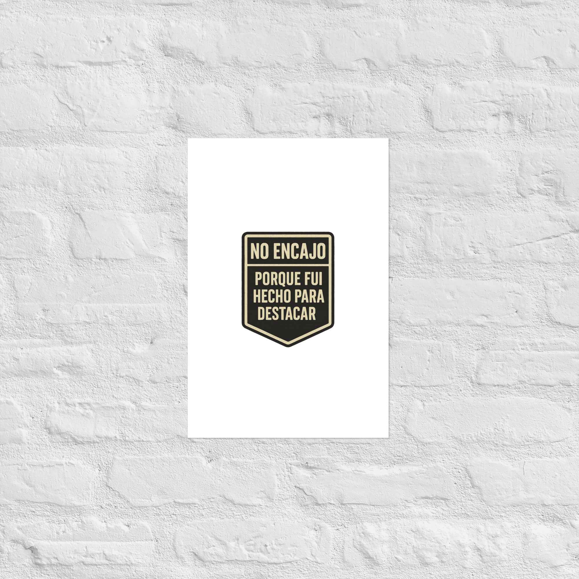 Póster "No encajo"