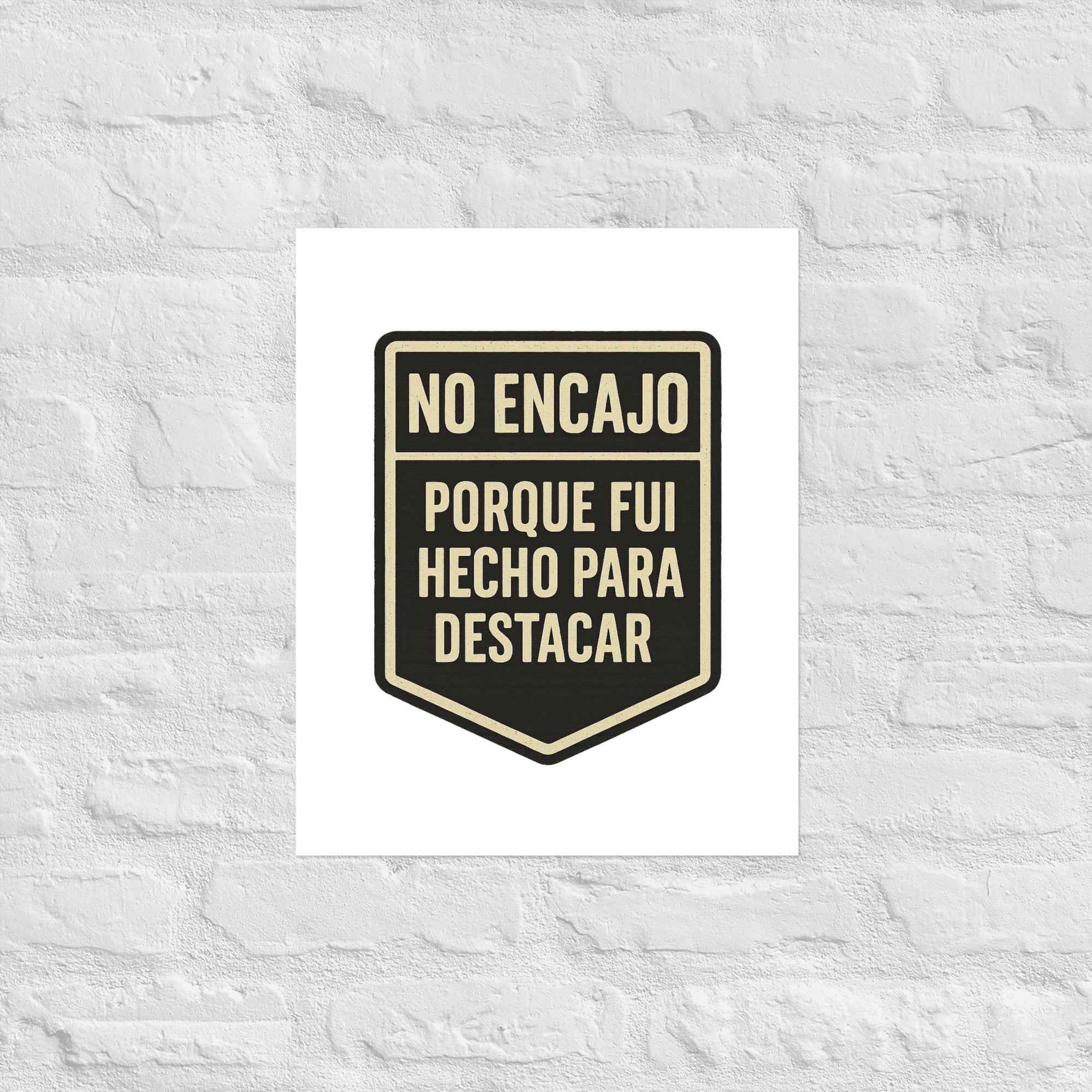 Póster "No encajo"