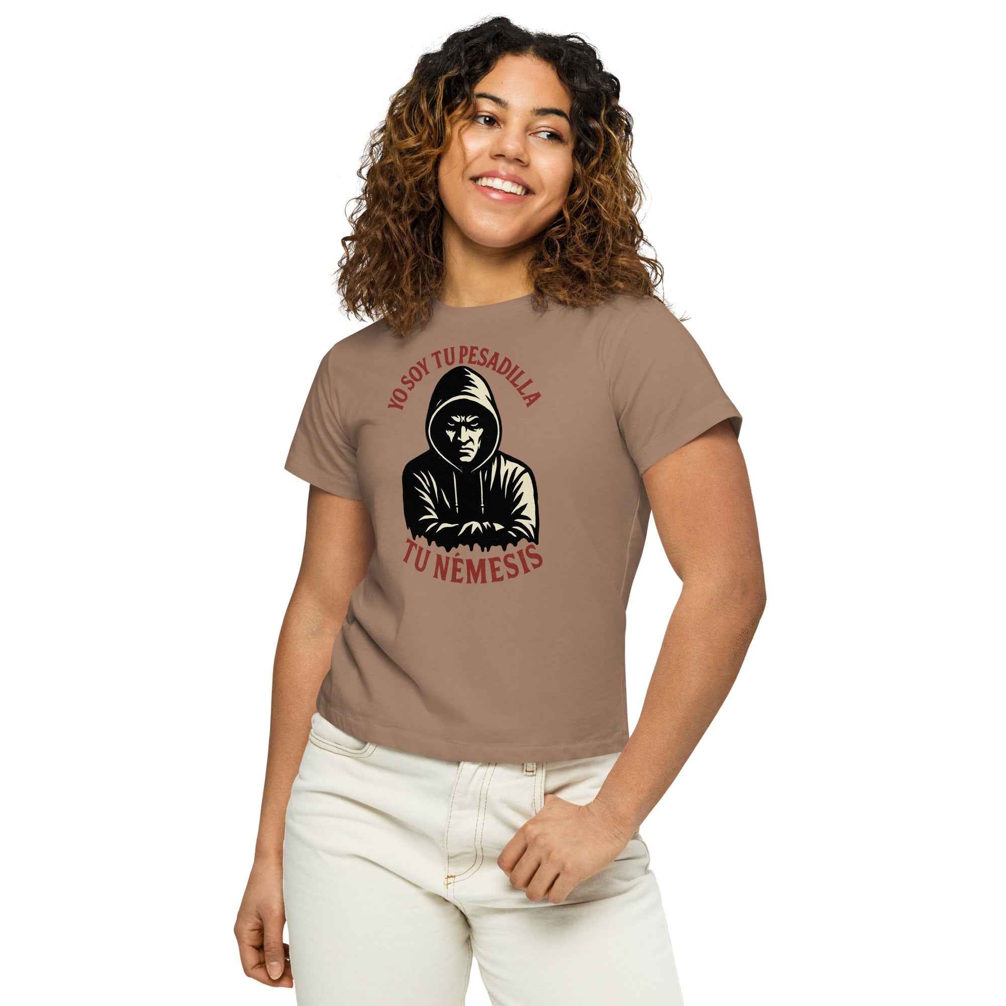 Camiseta de cintura alta para mujer "Nemesis"