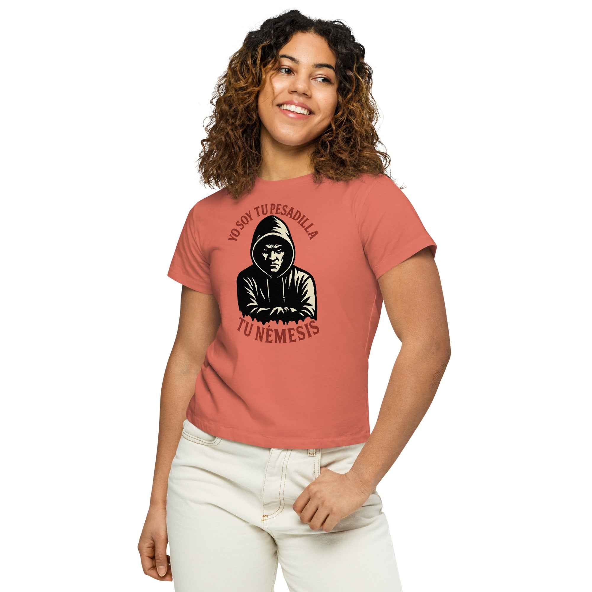Camiseta de cintura alta para mujer "Nemesis"