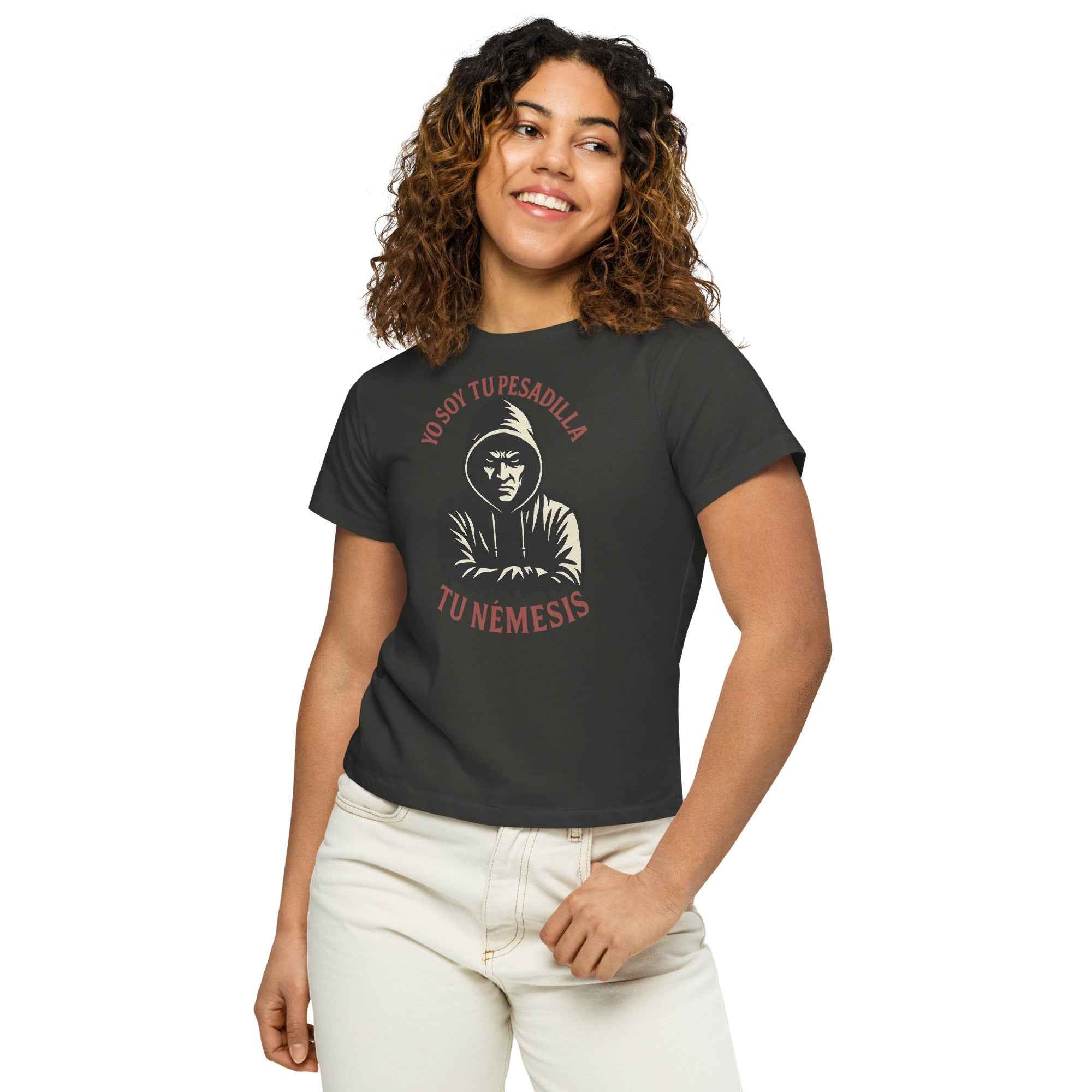 Camiseta de cintura alta para mujer "Nemesis"