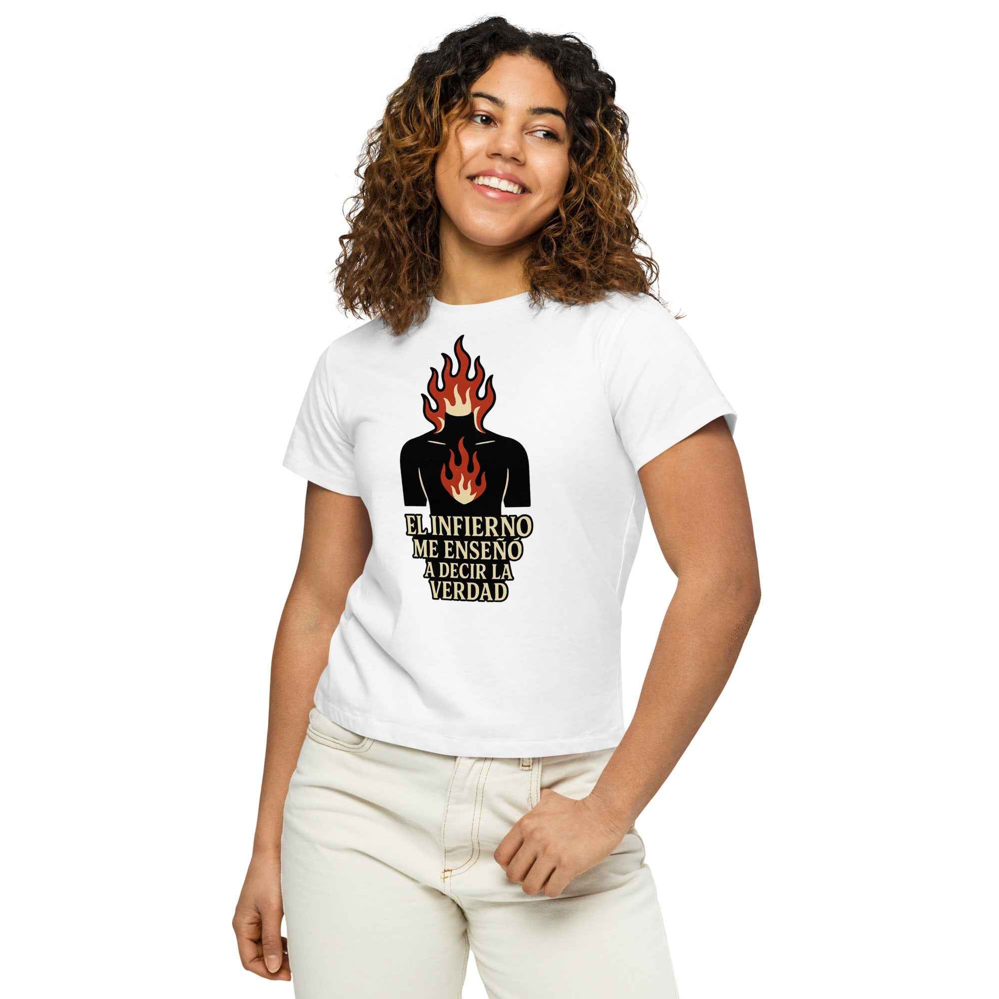 Camiseta de cintura alta para mujer "el infierno"